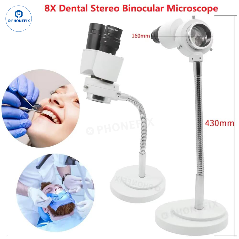 Electronics Repair Degree - Microscopio Stereo Binoculare Dentale 8X Rotante