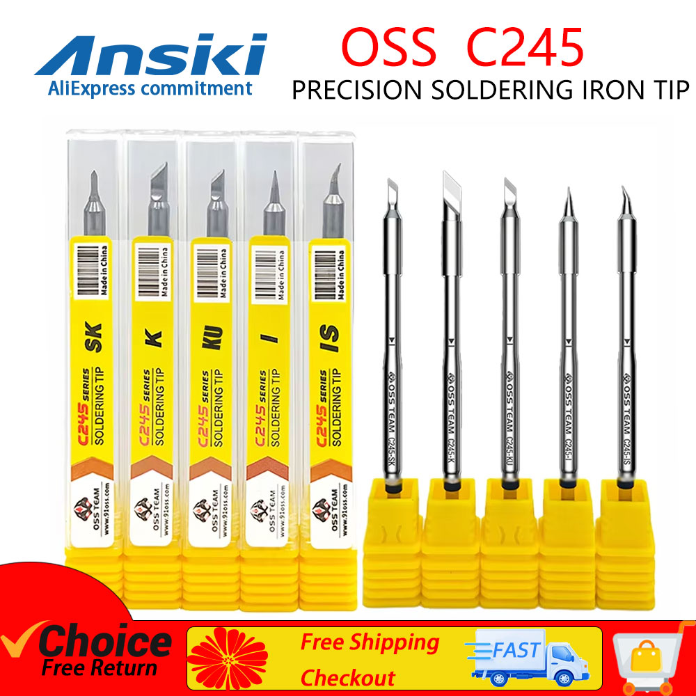 Electronics Repair Kit With Soldering Iron - Punta per saldatore OSS C245, kit